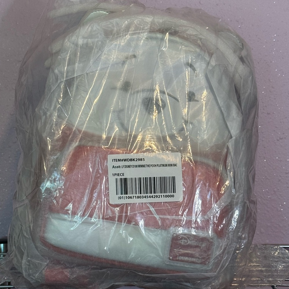 ✨ Loungefly Disney100 Platinum Winnie the Pooh Mini Backpack 🐝 NWT Exclusive
